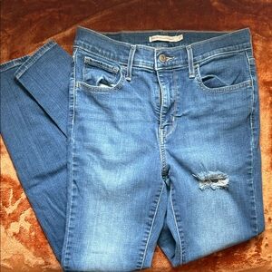 Levi's Blue Straight Leg Jeans
